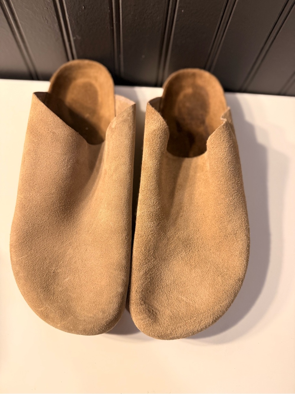 Seychelles Women's New Routine Mule Taupe Suede Clogs Sz 11